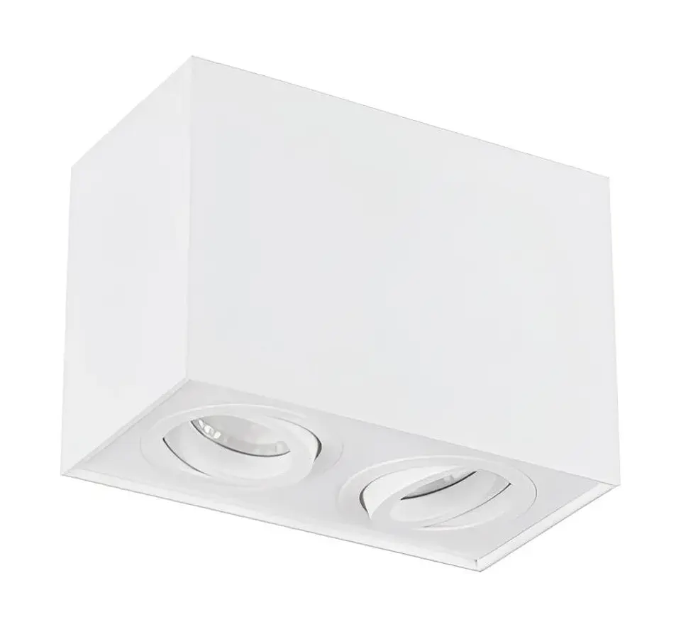 Apliqué led rectangular 2xGU10 blanco 2x35w IP54 VKB 1