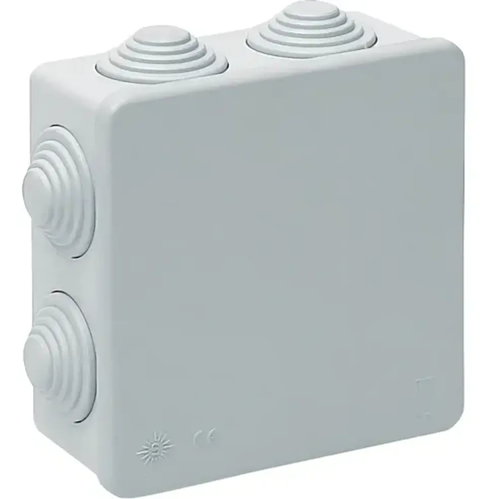 Caja estanca termoplástico con salida 100x100x70 mm Lexo 1
