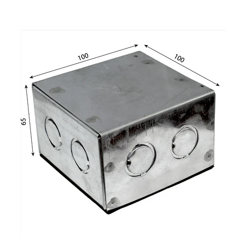 Caja metálica pregalvanizada 100x100x65 mm Lexo 