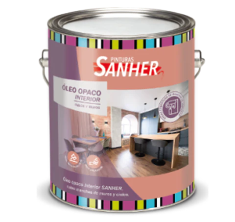 Galón Óleo Opaco Blanco Sanher 