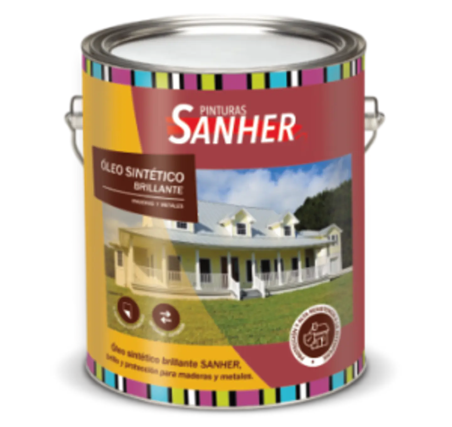Galón Óleo Semibrillo Blanco Sanher  1