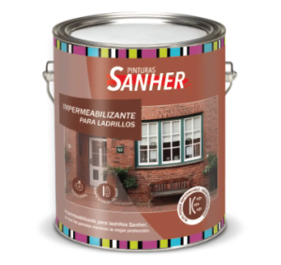 Galón impermeabilizante para ladrillo incolor Sanher 1