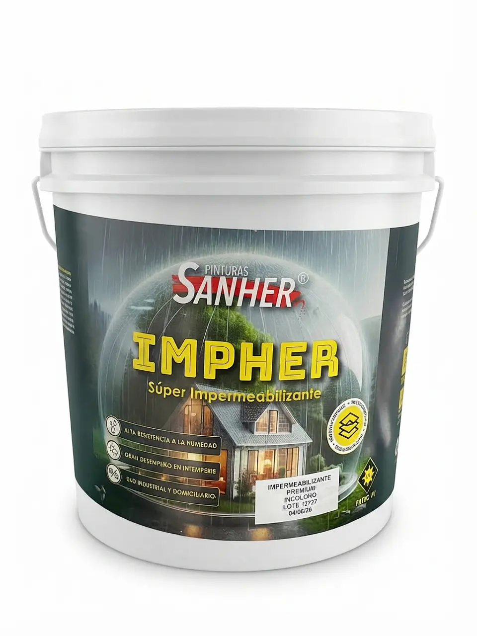 Tineta impermeabilizante premium incolor Sanher 1