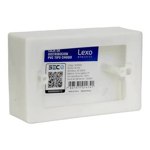 Caja distribución tipo chuqui libre de halógeno Lexo