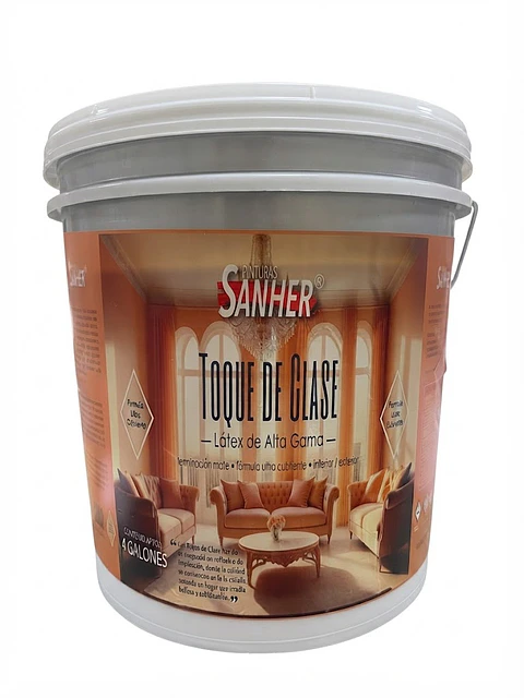 Tineta latex toque de clase base media Sanher