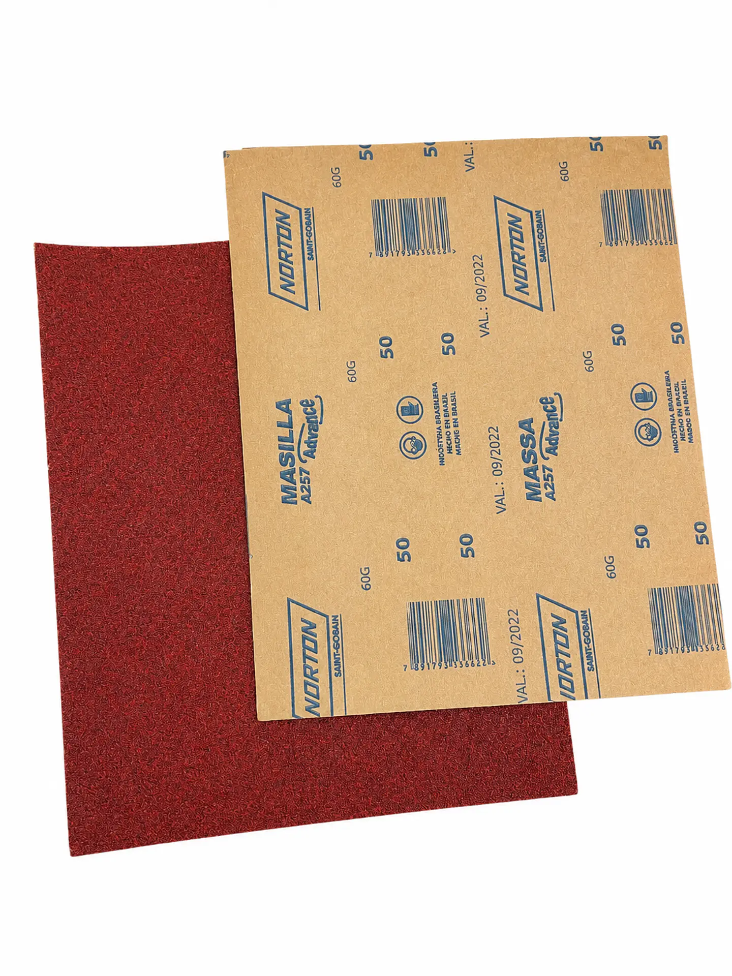 Lija para Metal Grano 50 Roja Norton 2