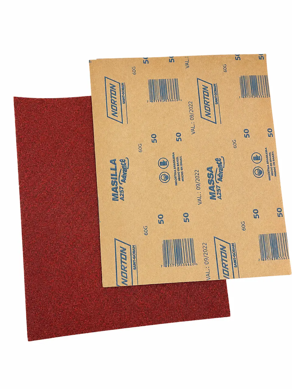 Lija para Metal Grano 50 Roja Norton 2