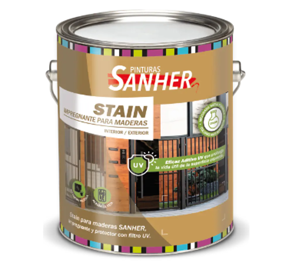 Galón stain roble Sanher 1