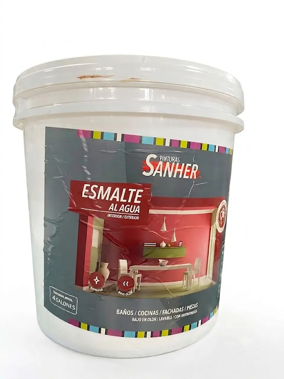 Tineta Esmalte al Agua Satinado Base Tint Sanher 1
