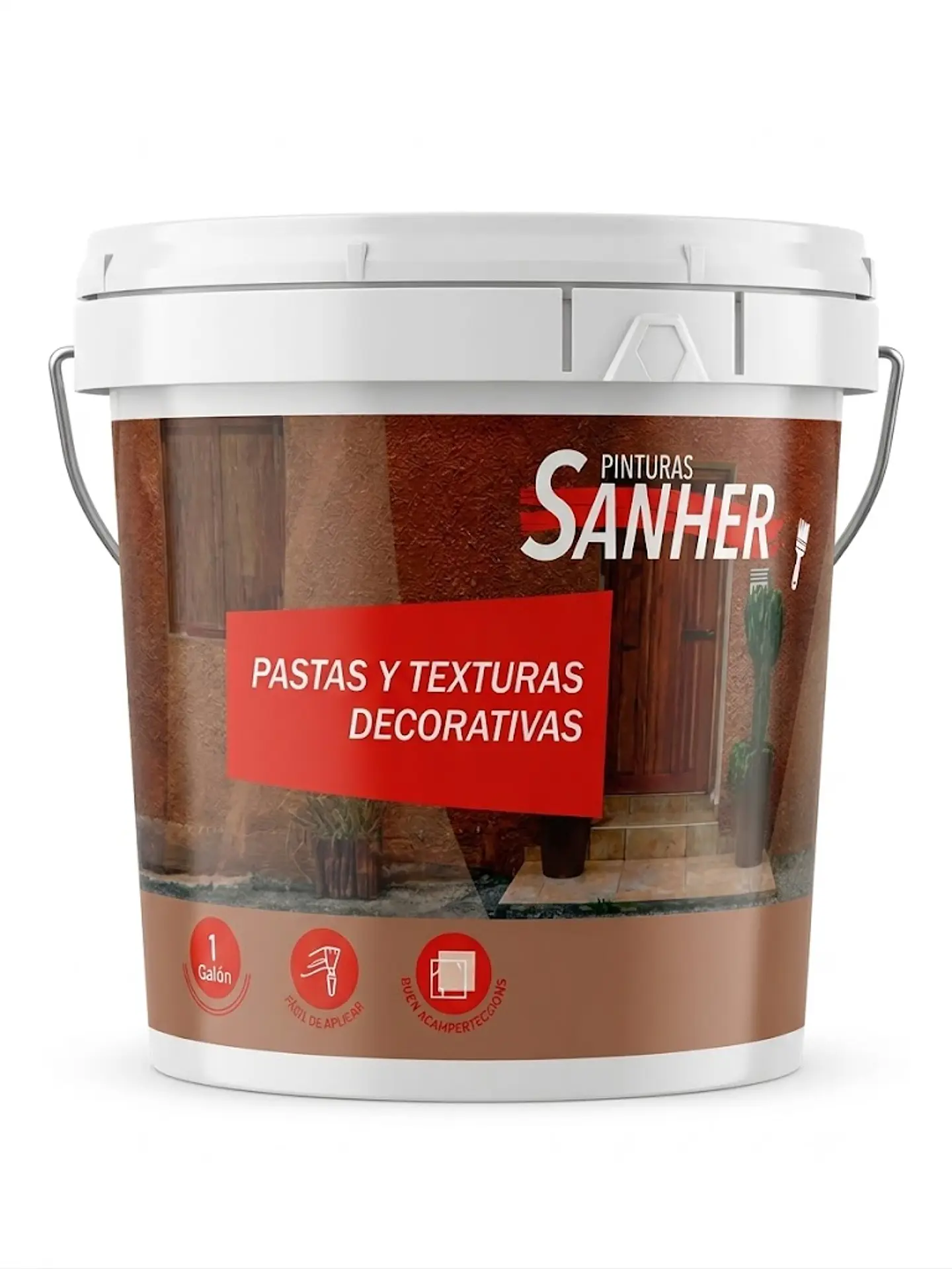 Galón 1 kilo textura grano medio base oscura Sanher 1