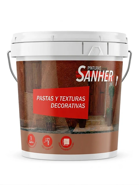 Galón 1 kilo textura hidrorrepelente base oscura Sanher 