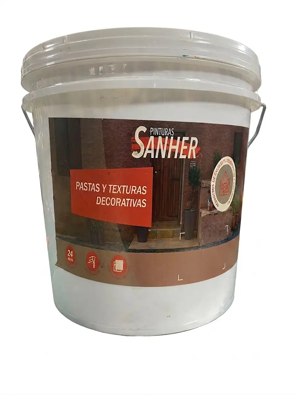 Tineta 24 kilos textura hidrorepelente base oscura Sanher  1