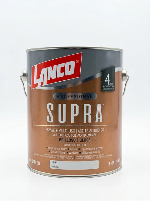 Galon esmalte multi-uso cafe moro brilloso Lanco Supra