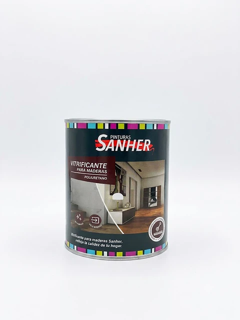 Litro vitrificante natural para madera Sanher