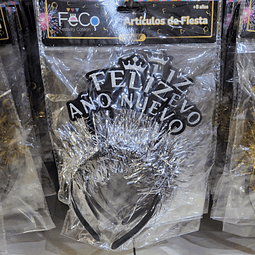 CINTILLO DE FIESTA AÑO NUEVO X 6 UNIDADES 