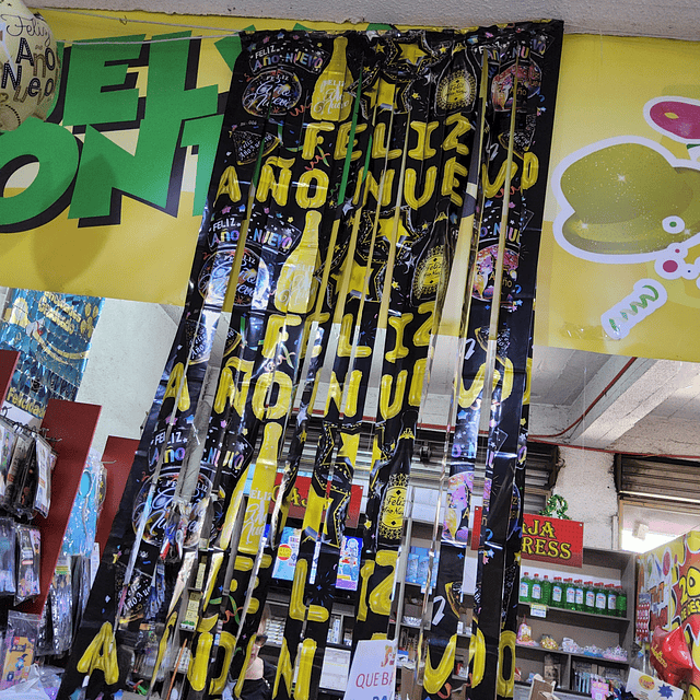  CORTINA METALIZADA AÑO NUEVO X 1 UNIDAD