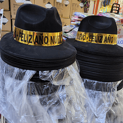 GORRO ATERCIOPELADO AÑO NUEVO X 1 UNIDAD 