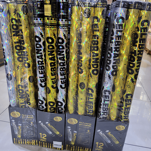CAÑON CONFETTI  (80 CMS) X 1 UNIDAD