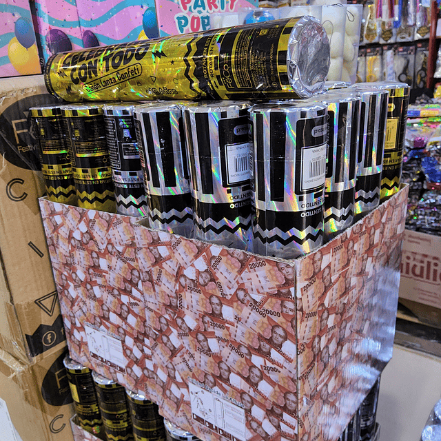 CAÑON CONFETTI ( 30 CMS ) X 1 UNIDAD