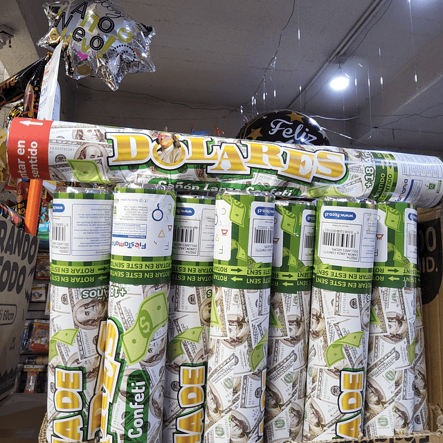 CAÑON CONFETTI ( 40 CMS ) X 1 UNIDAD 