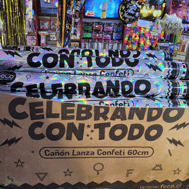 CAÑON CONFETTI ( 60 CMS )  X 1 UNIDAD 