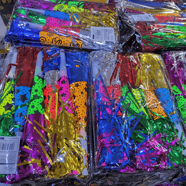 CORNETA BRILLO FLUOR CHICA X 12 UNIDADES