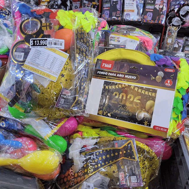 PACK AÑO NUEVO X 62 UNIDADES