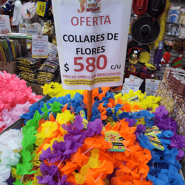COLLAR DE FLORES X 1 UNIDAD