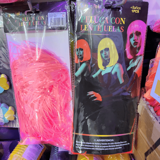 PELUCA PLASTICA  FLUOR X 1 UNIDAD 