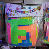 BANDERIN FELIZ CUMPLEAÑOS FLUOR X 1 UNIDAD 