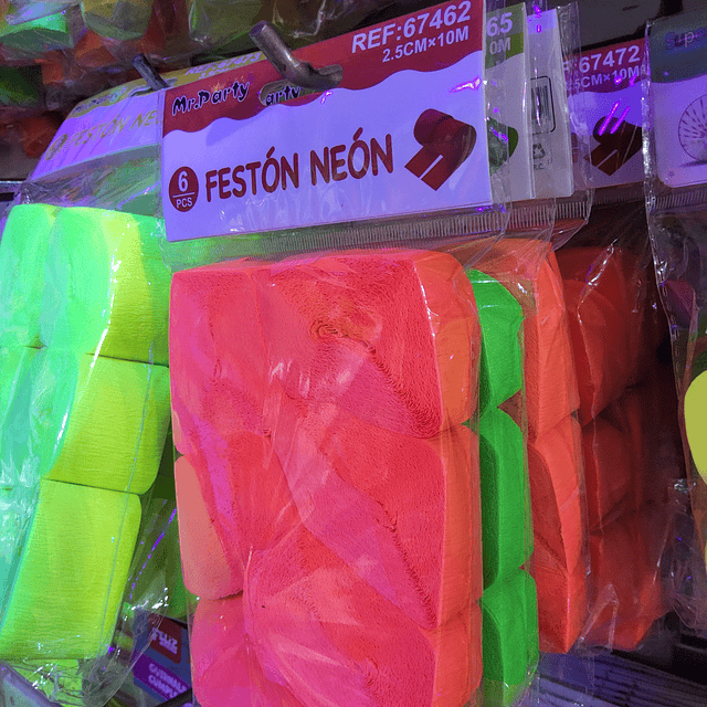 FESTÓN NEÓN 6 PCS