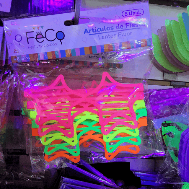 LENTES FLUOR  X 5 UNIDADES