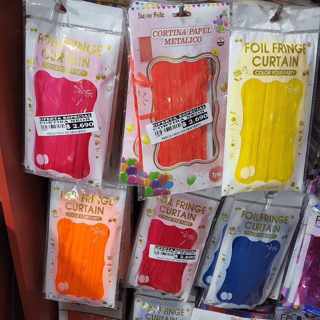 CORTINA FLOR X 1 UNIDAD