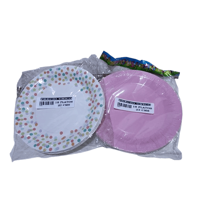 SET PLATOS REDONDOS  X 18 UNIDADES SELECCIONADOS