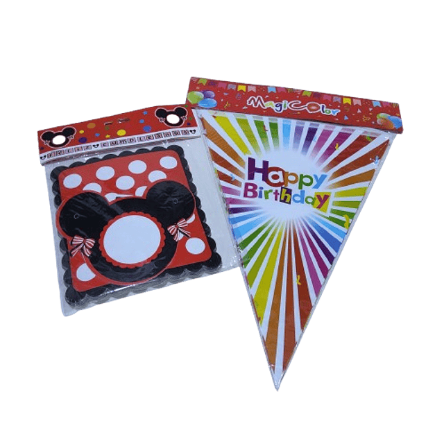 BANDERIN  FELIZ CUMPLEAÑOS  X UNIDAD