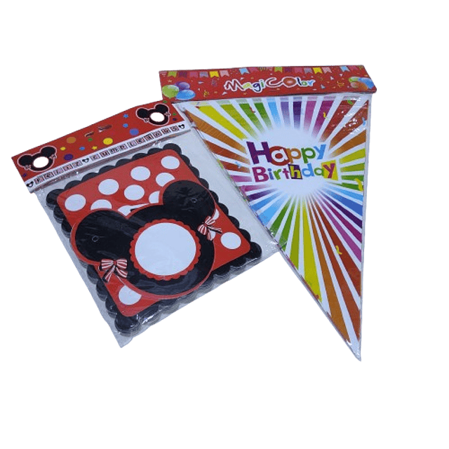 BANDERIN  FELIZ CUMPLEAÑOS  X UNIDAD