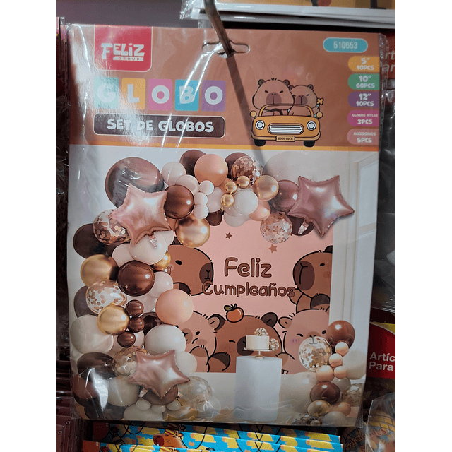 Set de Globo decorativo capibara