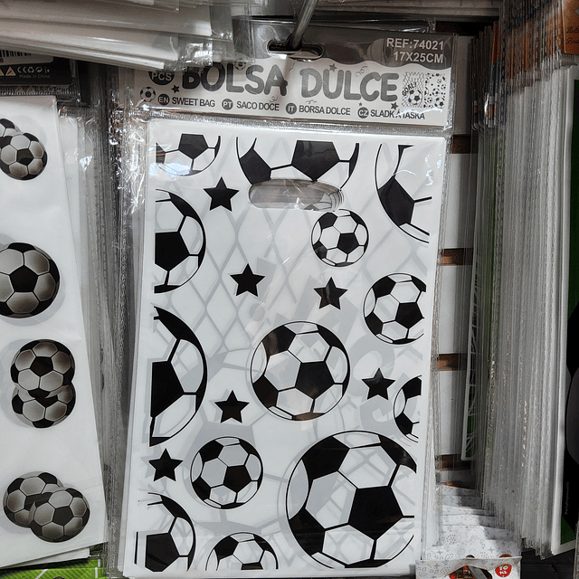 Bolsa para dulce futbol