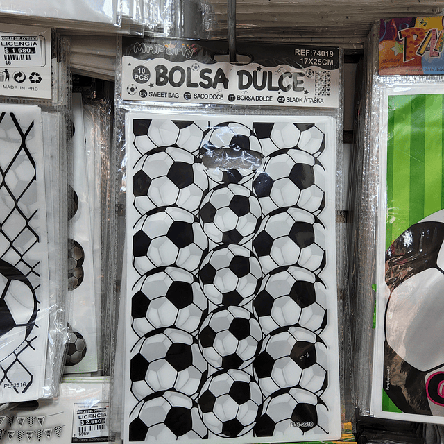 Bolsa de dulce futbol
