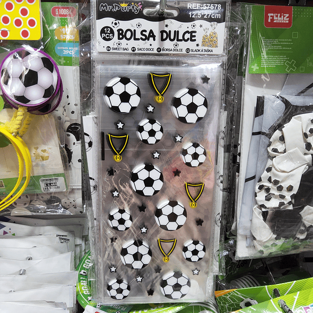 Bolsa para dulce futbol