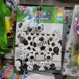 Set de globos futbol