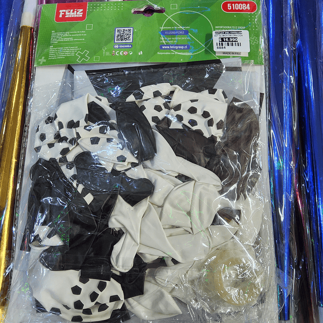 Set de globos futbol