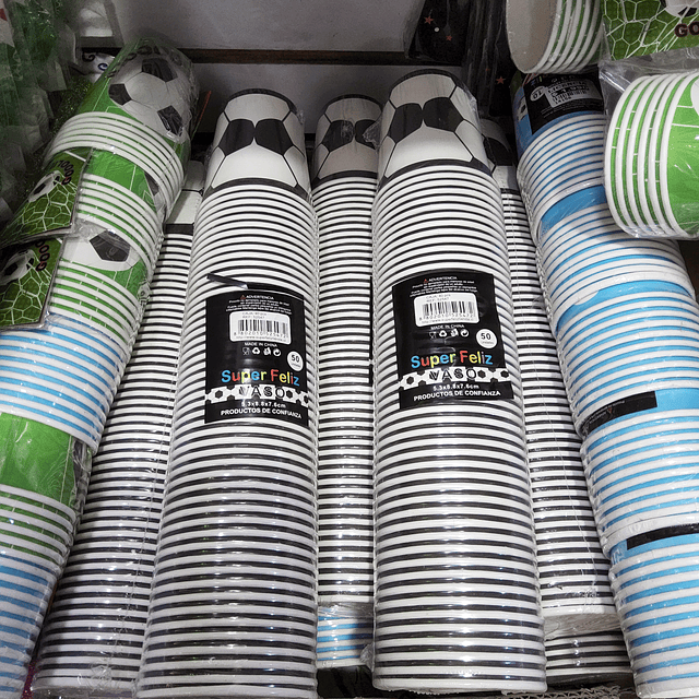 Vasos de Futbol x 50 unidades