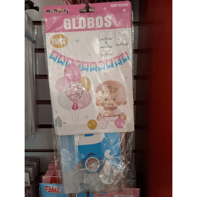 Centro de mesa baby shower niña