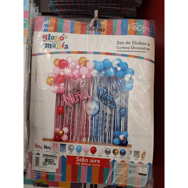 Set decorativo de revelación de sexo