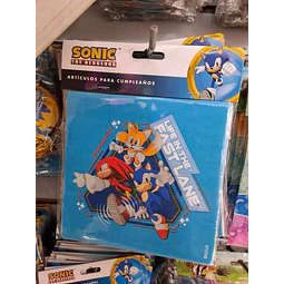 Servilleta Sonic x 12 unidad