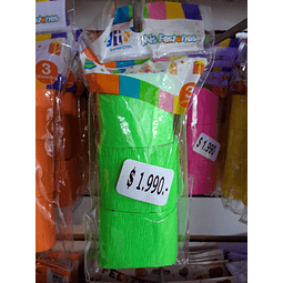 FESTON VERDE FLUOR 3 PCS