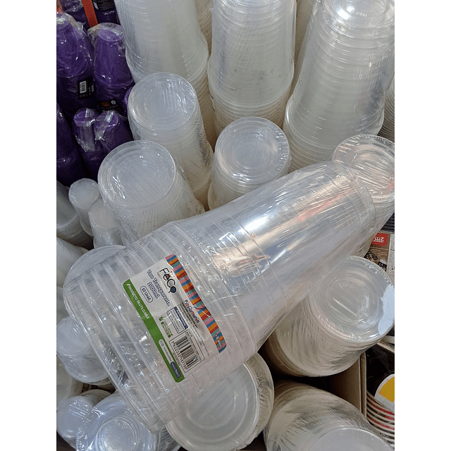 vasos plásticos 1 litro ( set x 10 unidades)