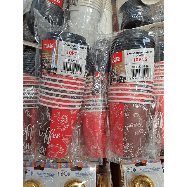 vaso con tapa 300 ML (10 pcs)