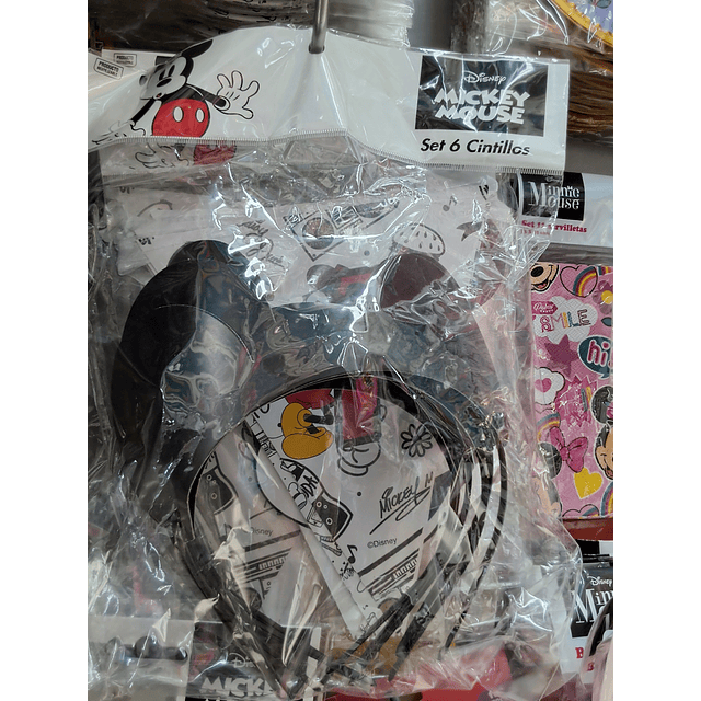 Cintillos de Mickey mouse x 6 unidades 